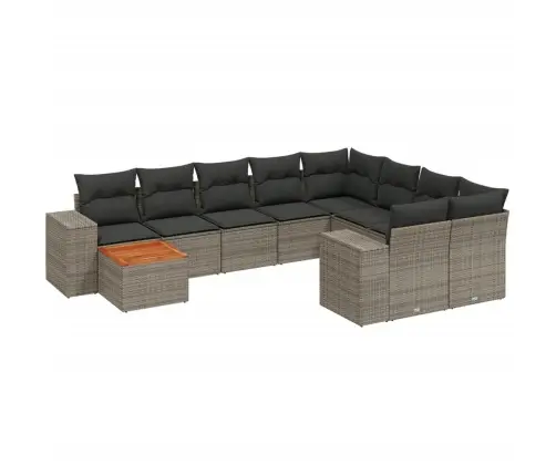 10-Osaline Aiadiivani Komplekt Patjadega, Hall, Polürotang