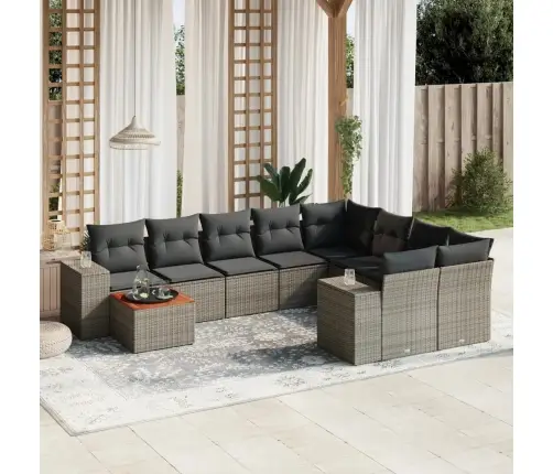 10-Osaline Aiadiivani Komplekt Patjadega, Hall, Polürotang