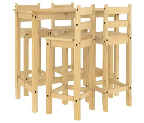 5-Osaline Baarikomplekt, Männipuit