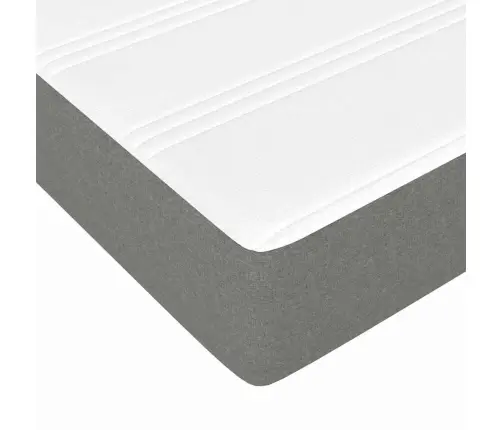 Kabatu Atsperu Matracis, Tumši Pelēks, 120X190X20 Cm, Audums Vidaxl