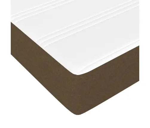 Kabatu Atsperu Matracis, Tumši Brūns, 120X190X20 Cm, Audums Vidaxl