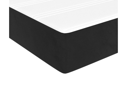 Kabatu Atsperu Matracis, Melns, 120X190X20 Cm, Samts Vidaxl