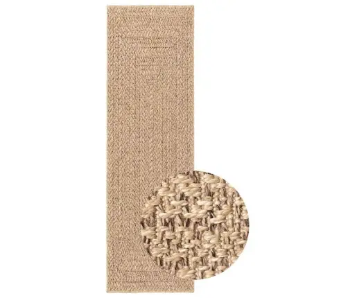 Paklājs Zizur, 80X250 Cm, Džutas Stils, Lietojams Telpās Un Ārā Vidaxl