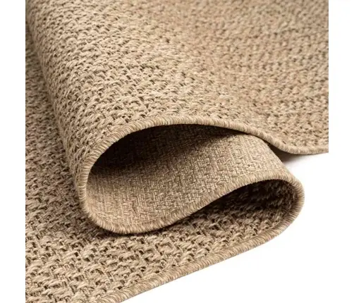Paklājs Zizur, 120X120Cm, Džutas Stils, Lietojams Telpās Un Ārā Vidaxl
