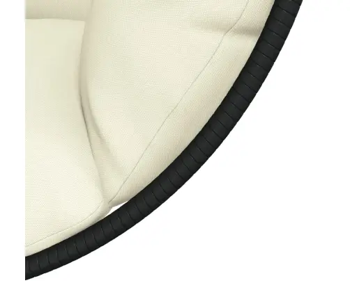 Iekarams Krēsls Ar Statīvu, Bēšs, Olas Forma, Pe Rotangpalma Vidaxl