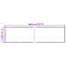 Rõdu Privaatsuskate, Antratsiithall, 400X75 cm Pvc