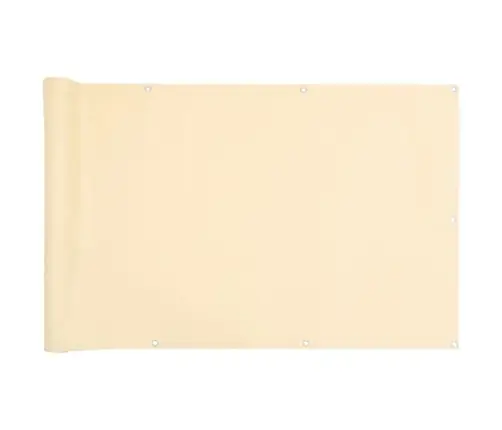 Rõdu Privaatsuskate, Kreemjas, 400X75 cm Pvc