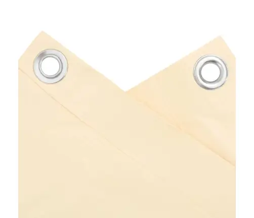 Balkona Aizslietnis, Pvc, 600X75 Cm, Krēmkrāsas Vidaxl