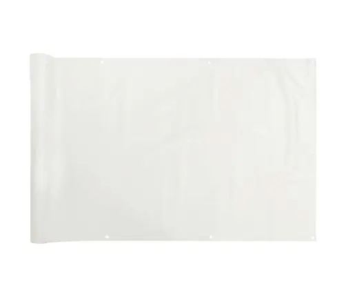 Balkona Aizslietnis, Pvc, 300X75 Cm, Balts Vidaxl