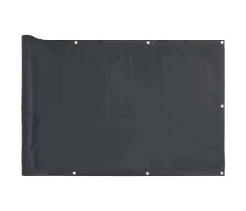 Balkona Aizslietnis, Pvc, 400X90 Cm, Antracītpelēks Vidaxl