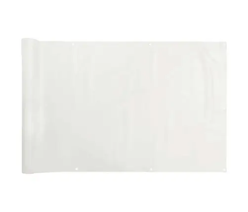 Balkona Aizslietnis, Pvc, 400X90 Cm, Balts Vidaxl