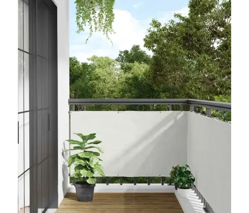 Balkona Aizslietnis, Pvc, 400X90 Cm, Balts Vidaxl