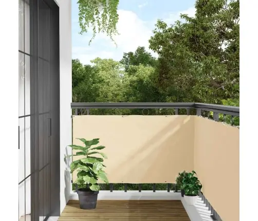 Privatumo Suteikianti Balkono Pertvara, Kreminė, 300X120cm Pvc