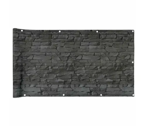 Rõdu Privaatsuskate, Äärekivi Välimusega, Hall, 400X120 M, Pvc