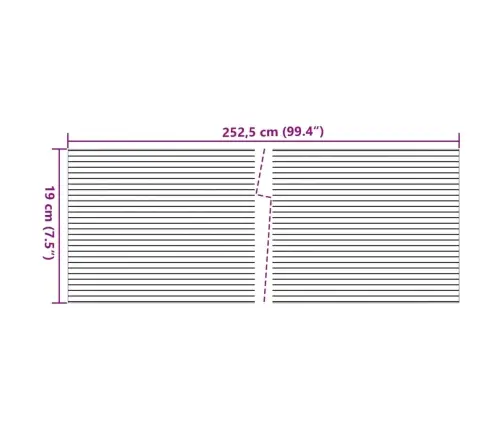 Dārza Aizslietņi, 10 Gab., Pvc, 252,5X19 M, Gaiši Pelēki Vidaxl