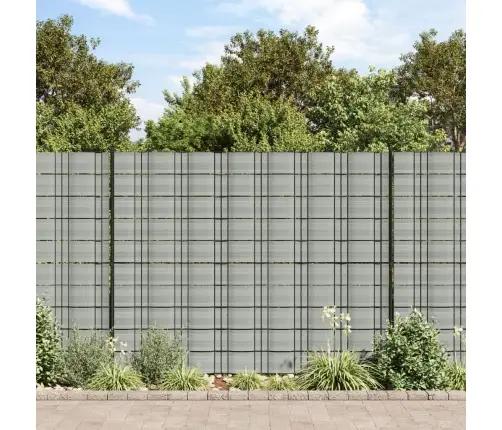 Dārza Aizslietņi, 10 Gab., Pvc, 252,5X19 M, Pelēki Vidaxl