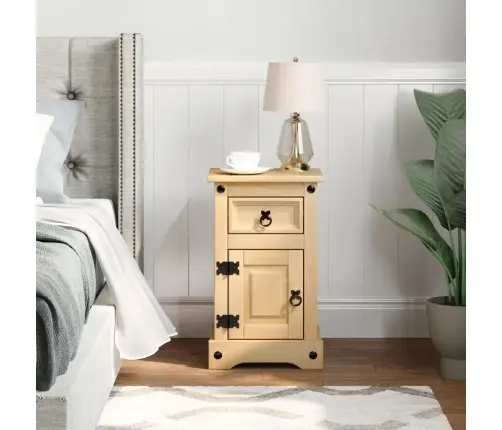 Naktinė Spintelė Corona, 35X32,5X58cm Pušies Medienos Masyvas