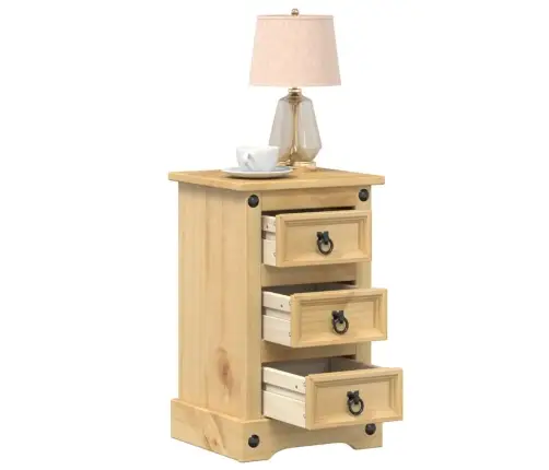 Naktinė Spintelė Corona, 35X32,5X58cm Pušies Medienos Masyvas