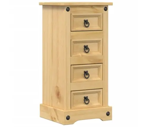 Naktsskapītis Corona, 35X32,5X74 Cm, Priedes Masīvkoks Vidaxl