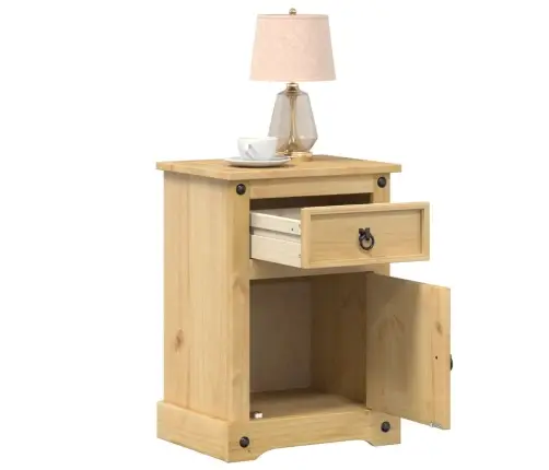 Naktsskapītis Corona, 45X35X64 Cm, Priedes Masīvkoks Vidaxl Naktsskapītis Corona, 45X35X64 Cm, Priedes Masīvkoks Vidaxl