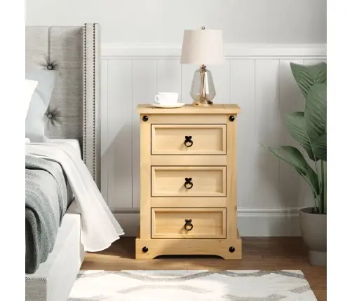 Naktinė Spintelė Corona, 45X35X64cm Pušies Medienos Masyvas