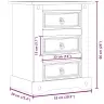 Naktinė Spintelė Corona, 53X39X66cm Pušies Medienos Masyvas