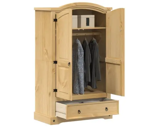 Riidekapp "Corona", 101 X 52 X 170 cm Täispuidust, Mänd