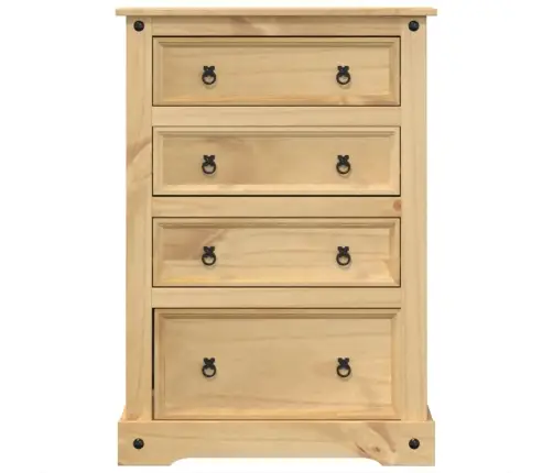 Skapītis Ar Atvilktnēm Corona, 80X43X114 Cm, Priedes Masīvkoks Vidaxl