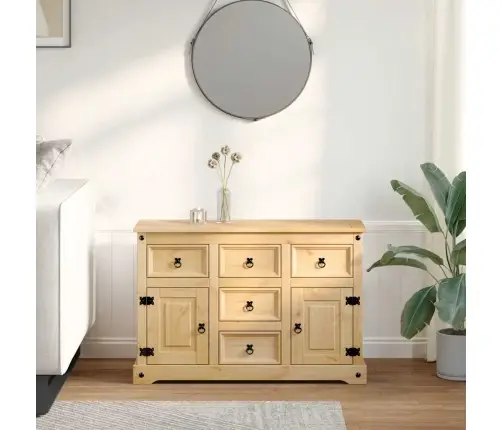 Kumode Corona, 112X40X75 Cm, Priedes Masīvkoks Vidaxl