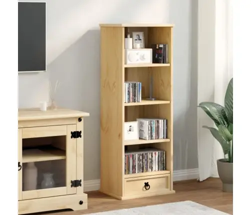 Cd Skapītis Corona, 40X30X110 Cm, Priedes Masīvkoks Vidaxl