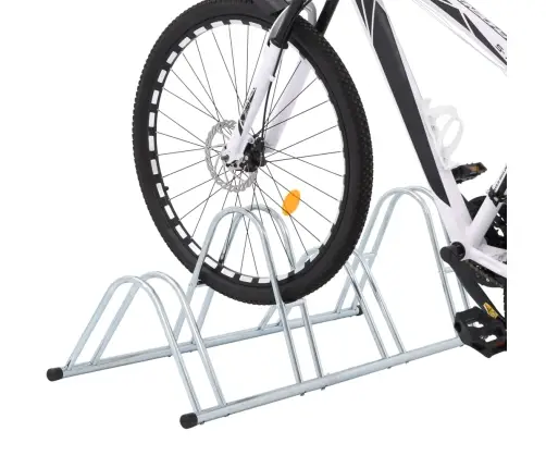 Velosipēdu Statīvs, 4 Velosipēdiem, Cinkots Tērauds Vidaxl