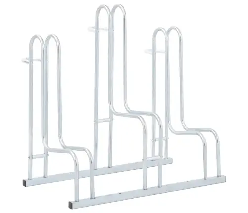 Velosipēdu Statīvs, 3 Velosipēdiem, Cinkots Tērauds Vidaxl