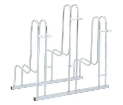 Velosipēdu Statīvs, 3 Velosipēdiem, Cinkots Tērauds Vidaxl