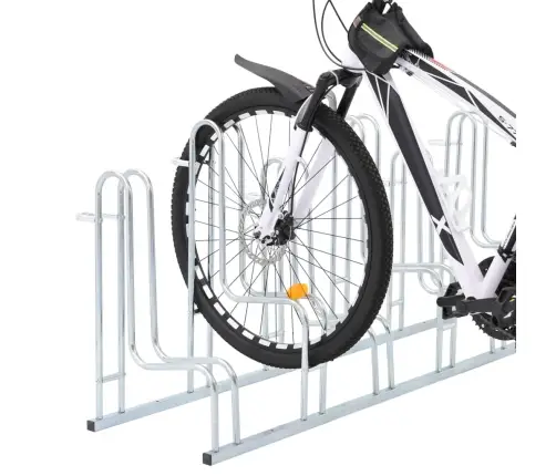 Velosipēdu Statīvs, 6 Velosipēdiem, Cinkots Tērauds Vidaxl