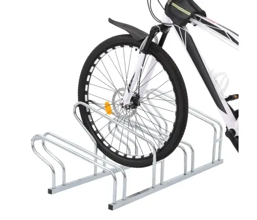 Velosipēdu Statīvs, 4 Velosipēdiem, Cinkots Tērauds Vidaxl