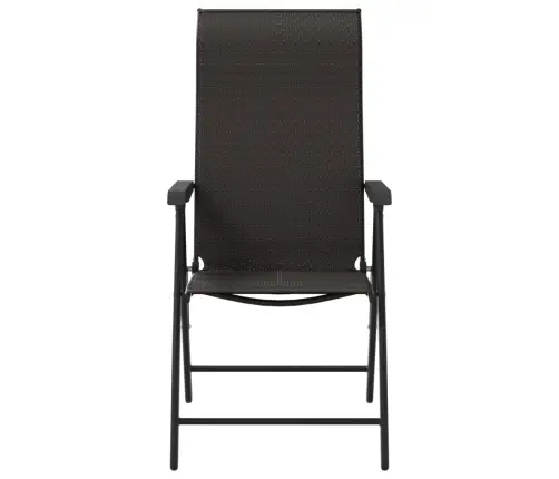 Sulankstomos Sodo Kėdės, 2Vnt., Juodos Kavos, Poliratanas