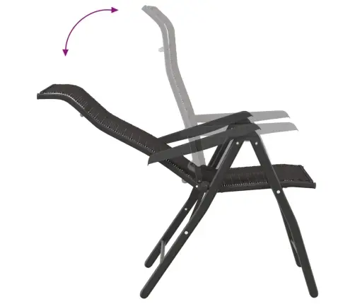 Sulankstomos Sodo Kėdės, 2Vnt., Juodos Kavos, Poliratanas