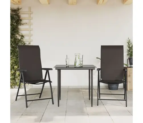 Sulankstomos Sodo Kėdės, 2Vnt., Juodos Kavos, Poliratanas