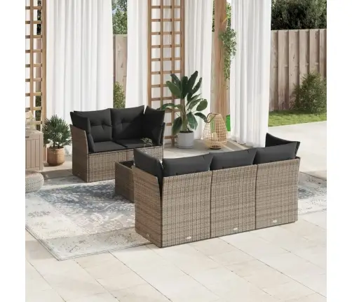 6-Osaline Aiadiivani Komplekt Patjadega, Hall, Polürotang