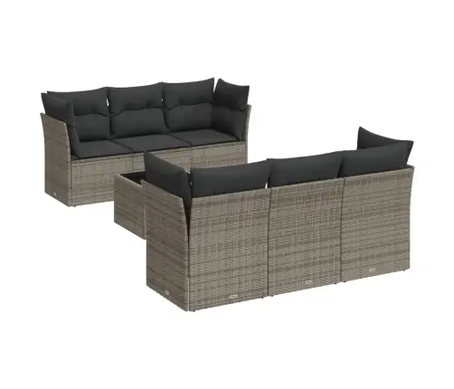 7-Osaline Aiadiivani Komplekt Patjadega, Hall, Polürotang