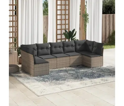 7-Osaline Aiadiivani Komplekt Patjadega, Hall, Polürotang