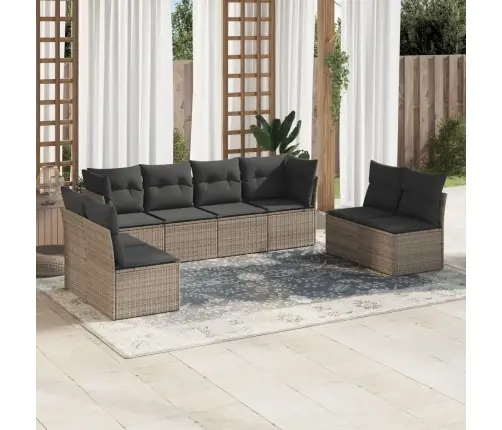 8-Osaline Aiadiivani Komplekt Patjadega, Hall, Polürotang