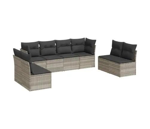 8-Osaline Aiadiivani Komplekt Patjadega, Helehall, Polürotang