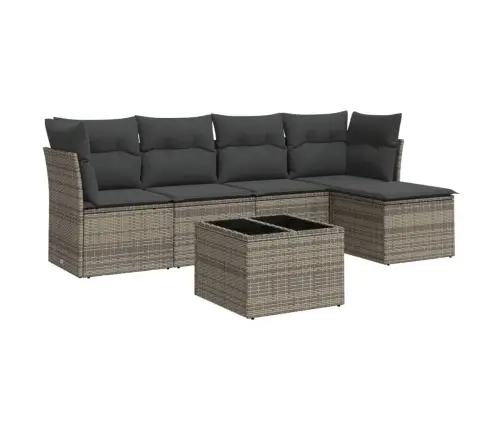 6-Osaline Aiadiivani Komplekt Patjadega, Hall, Polürotang