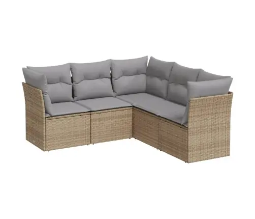 5-Osaline Aiadiivani Komplekt Patjadega, Beež, Polürotang