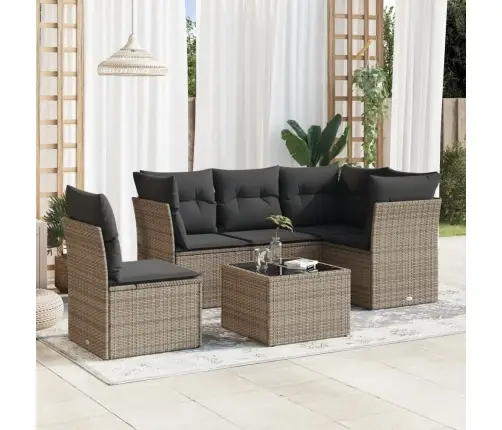 6-Osaline Aiadiivani Komplekt Patjadega, Hall, Polürotang