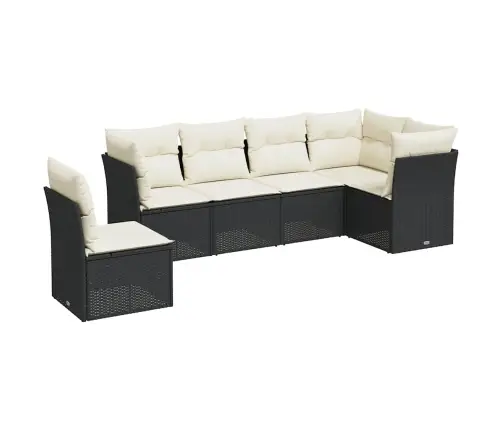 6-Osaline Aiadiivani Komplekt Patjadega, Must, Polürotang