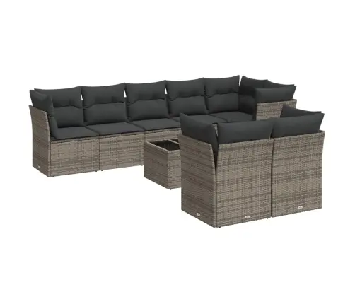 9-Osaline Aiadiivani Komplekt Patjadega, Hall, Polürotang