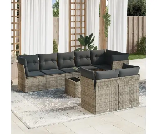 9-Osaline Aiadiivani Komplekt Patjadega, Hall, Polürotang