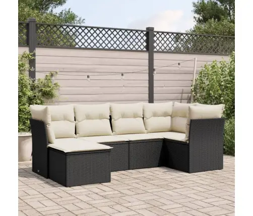 6-Osaline Aiadiivani Komplekt Patjadega, Must, Polürotang